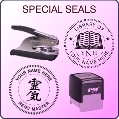 Special Seals for Reiki, Library Book Embossing, Weighmasters