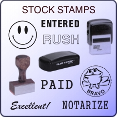 Stock Stamps, Real Estate Stamps, Attorney Stamps, Educator and Teacher Stamps