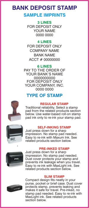 Bank Deposit Stamp