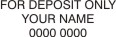 Bank Deposit Stamp