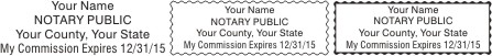 Name & expiration stamp.